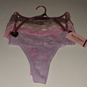 Juicy Couture Lace Thong Pack
